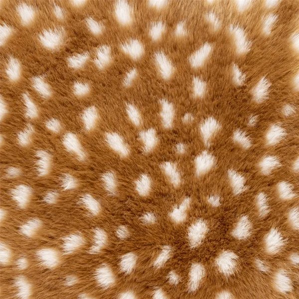 Modern BHS-0094665 Antelope 20 by 20 inch Camel Faux Fur Pillow + Down Insert