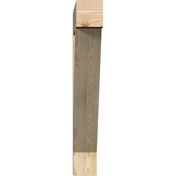 6x22W x 38x22D x 42x22H Traditional Block Rough Sawn BRACKET - Douglas Fir