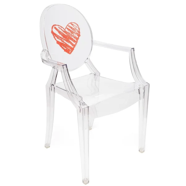 Kartell Lou Lou Ghost Chair Kids, Heart