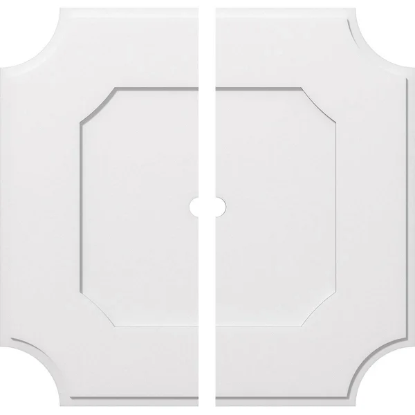 40 inchod x 2 inchid x 24 inchc x 1 inchp Locke Architectural Grade PVC Contemporary Ceiling Medallion - Two Piece