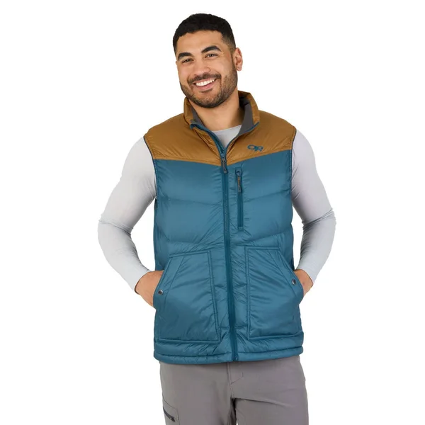 Outdoor Research Men's Transcendent Down Vest Storm - Black S