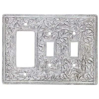 San Michele 3-Gang Toggle Light Switch, Rocker Combination Wall Plate Vicenza Designs Color: Polished Silver