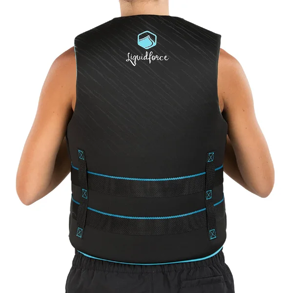 Liquid Force Women's Hinge Classic CGA Vest Black - Aqua-Medium