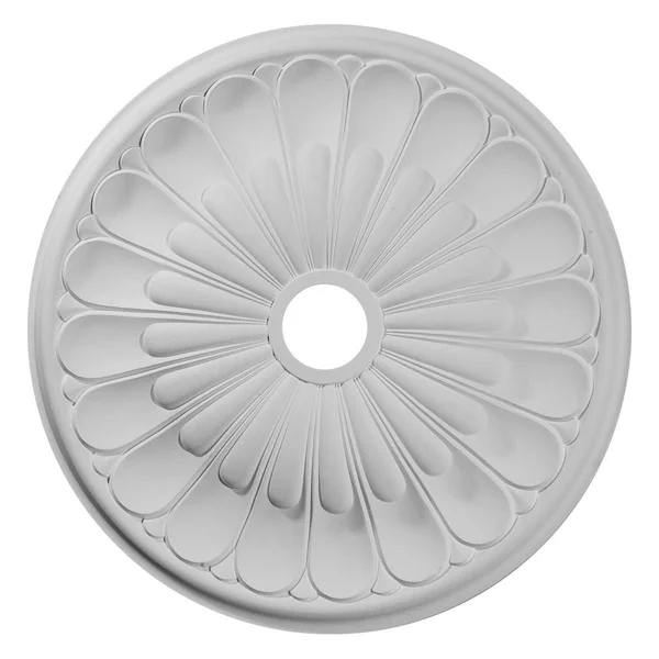 26 3/4x22OD x 3 5/8x22ID x 1 3/8x22P Elsinore Ceiling Medallion (Fits Canopies Up to 3 5/8x22) - Hand-Painted Ultra Pure White Cr
