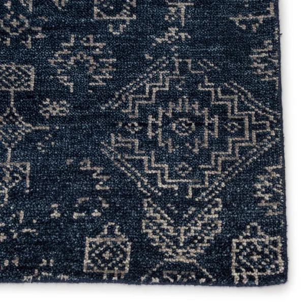 Jaipur Living LIB10 Azuma Tribal Dark Blue/Light Gray Area Rug 2&x3&