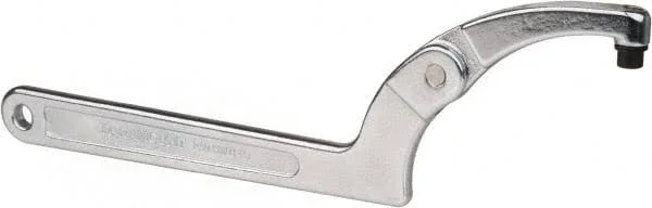 Paramount 4-1/2x22 to 6-1/4x22 Capacity, Adjustable Pin Spanner Wrench - 12-1/8x22 OAL, 3/8x22 Hook Pin Height, Part #PAR-HW114