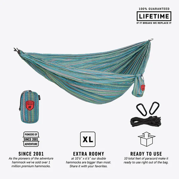 Grand Trunk Double Parachute Nylon Hammock