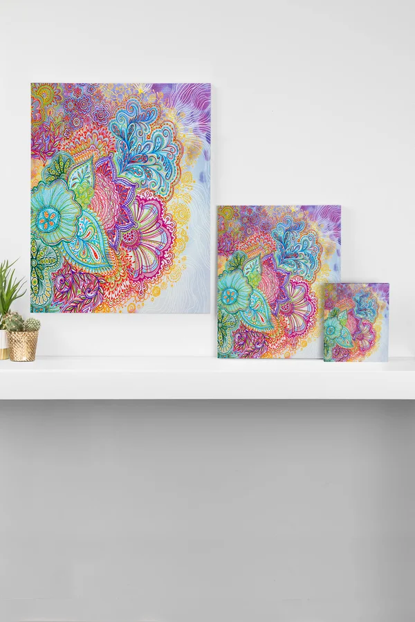 Deny Designs Flourish Canvas Wall Art