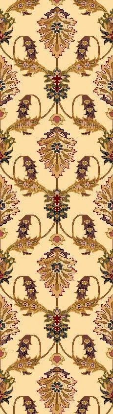 Kas Cambridge 7365 Palazzo 3&3x22 x 4&11x22 Ivory Area Rug