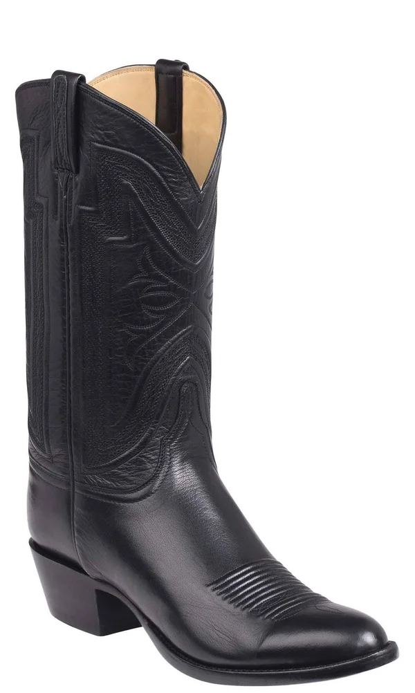 Lucchese GY1503.63 Collins Collins Mens Black Baby Buffalo Boots