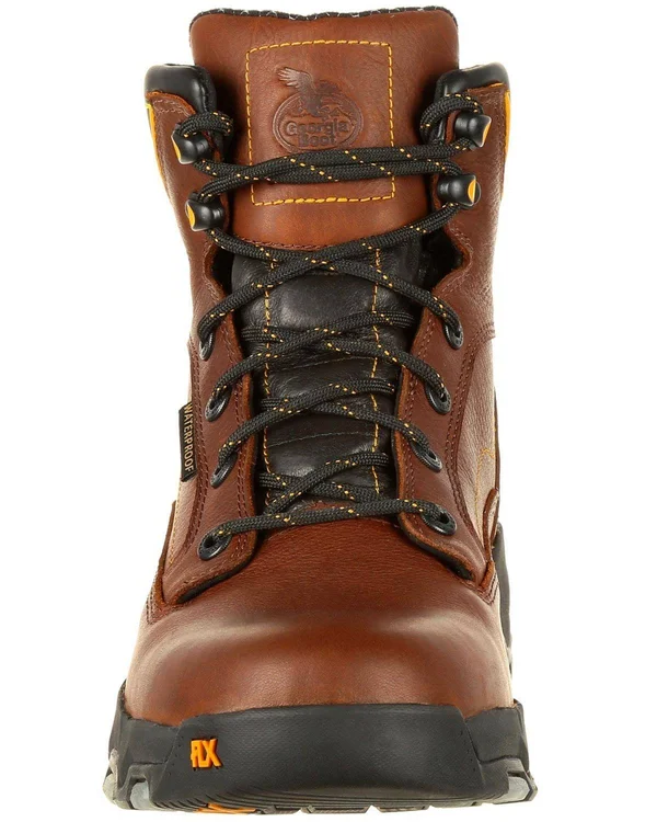 Men's Georgia Boot GB00168 6 inch FLXpoint WP Composite Toe Work Boot, Brown