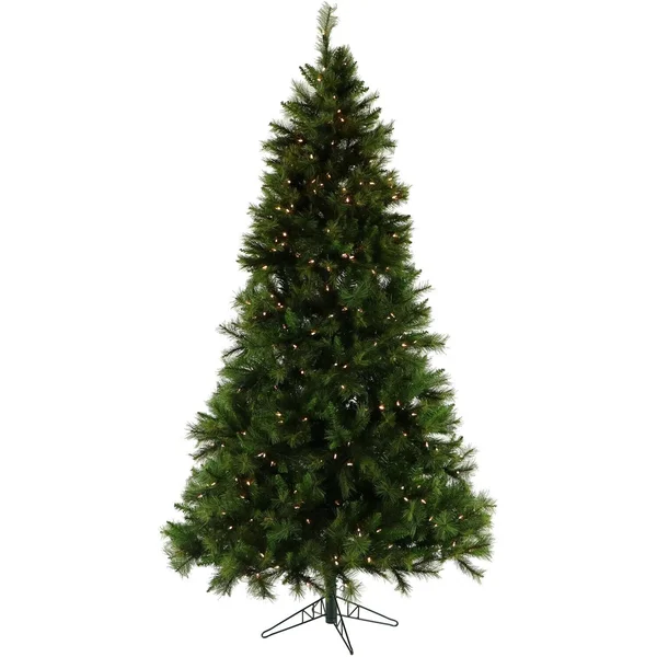 Christmas Time 7.5-ft. Pennsylvania Pine Artificial Christmas Tree with Clear Smart String Lighting