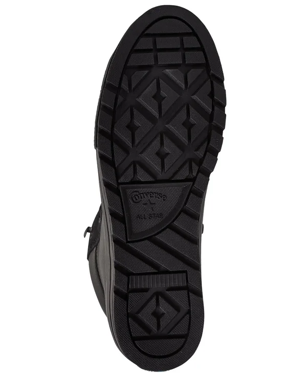 Converse Chuck Taylor All Star Street Leather Mid Mens Sneakers - 12 Medium, Black