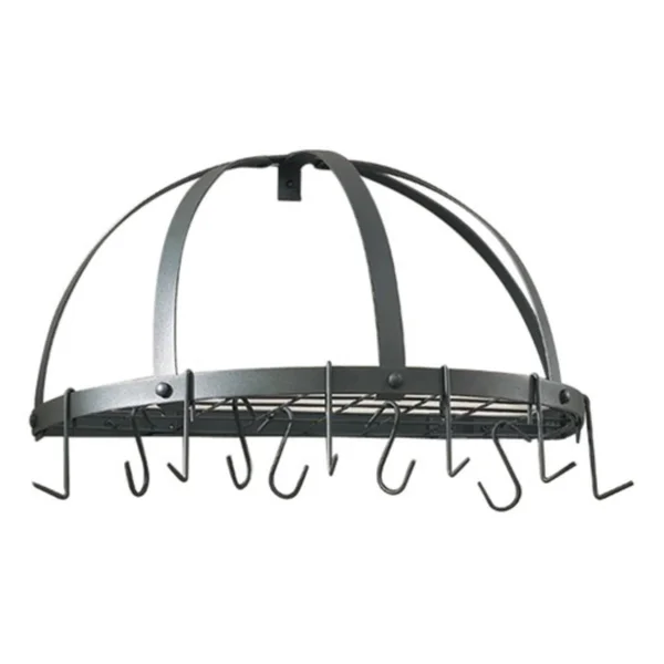 Old Dutch Graphite Half-Round Pot Rack