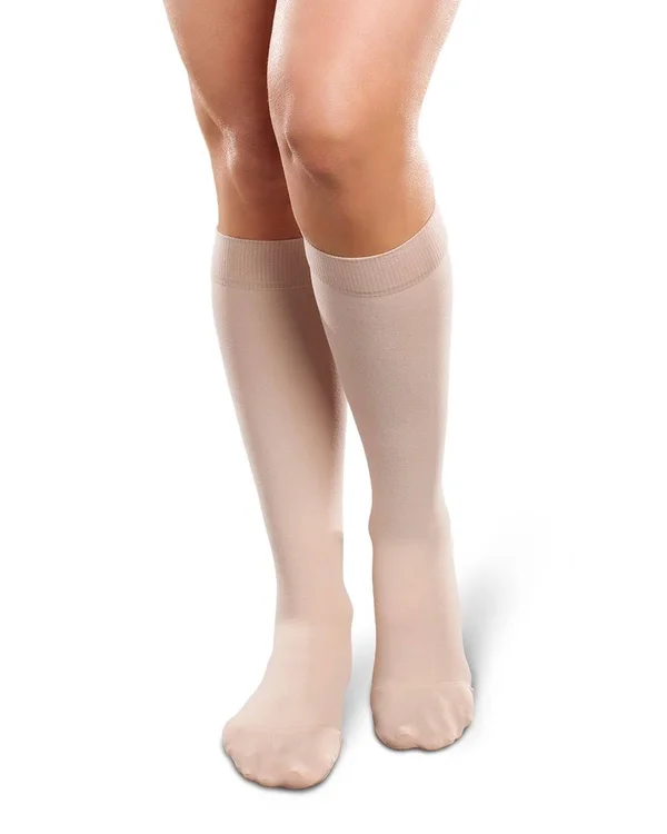 Therafirm Ease Opaque Women's 20-30mmHg Knee High - Medium Long, Cocoa
