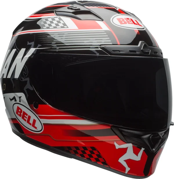 Bell Qualifier DLX Isle of Man Black/Red Full Face Helmet