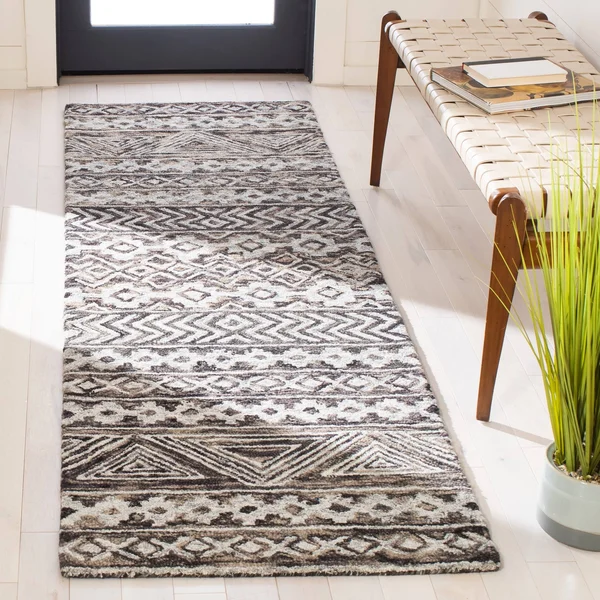 Safavieh Rugs Abstract Grey - Brown 2&3x22 x 8&
