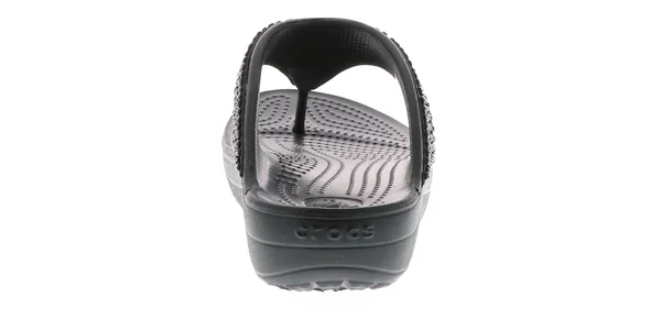Crocs Women's Sloane Embellished Flip Flop - Size: 6, Black