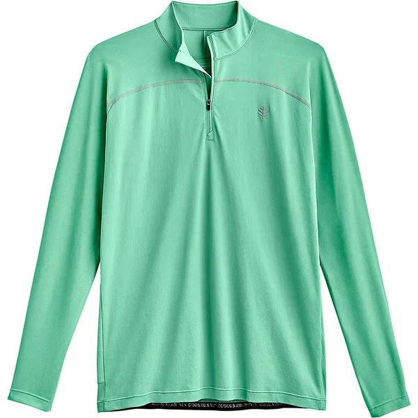 Coolibar UPF 50+ Men's Nocona Zip Rash Guard - Sun Protective
