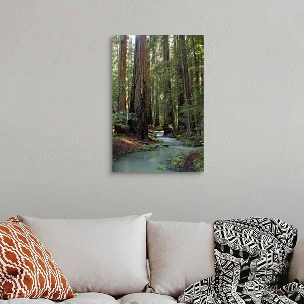 Redwood Forest III, Large Solid-Faced Canvas Wall Art Print, Great Big Canvas