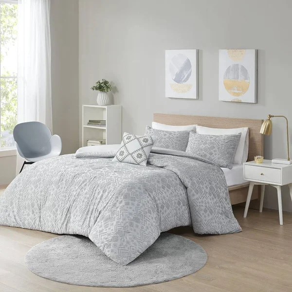 Intelligent Design Lane Jersey Duvet Cover Set Twin/Twin XL