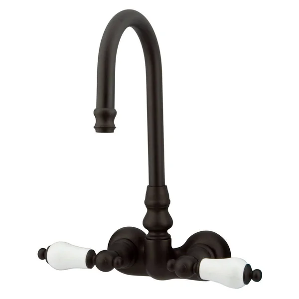 Kingston Brass Vintage Wall Mount Clawfoot Tub Filler - Satin Nickel CC75T8