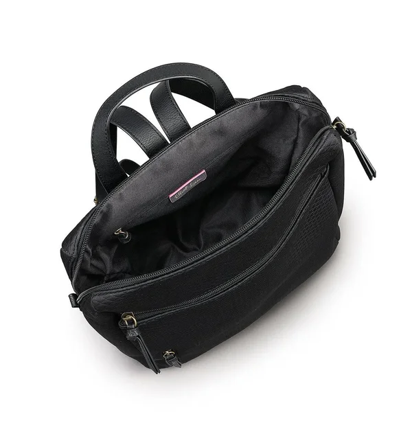 Elliott Lucca Black Neoprene Large Backpack Olvera #106982, Nwt