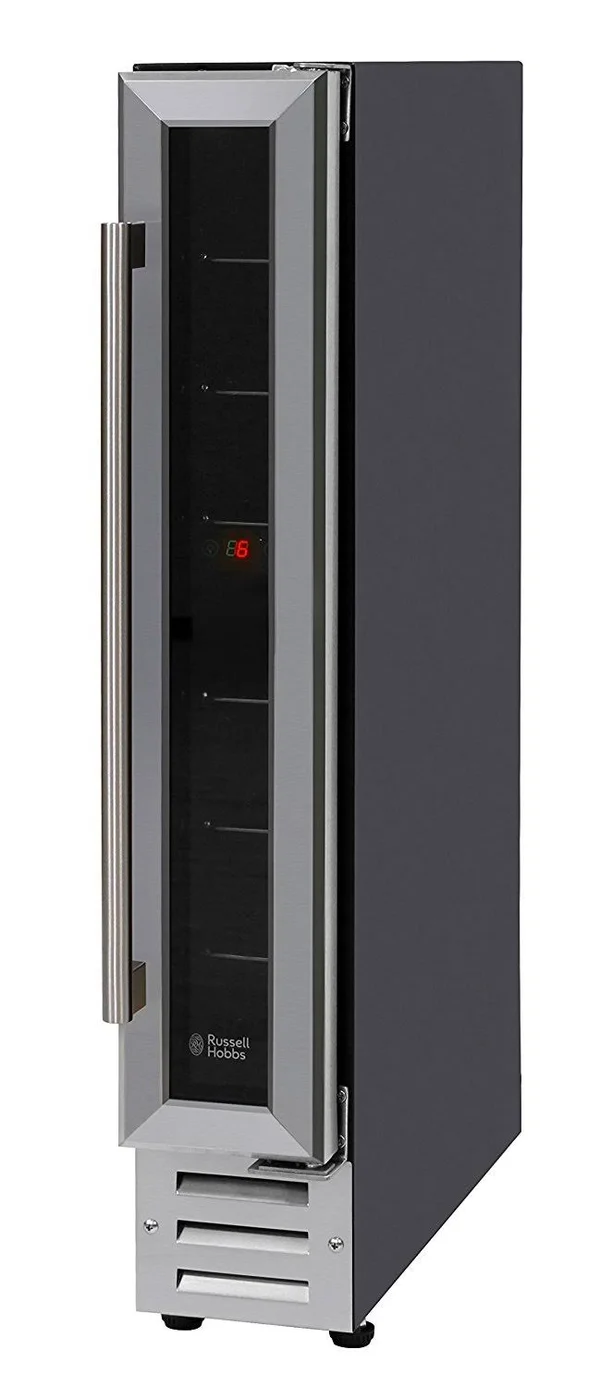 Russell Hobbs rhbi7wc1ss Built-in or Freestanding 7 Bottle Wine Coo - 52.5 x 15 x 87 cm