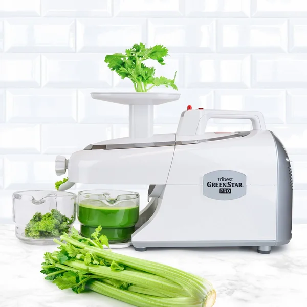 Tribest Greenstar Pro Twin Gear Juicer in White