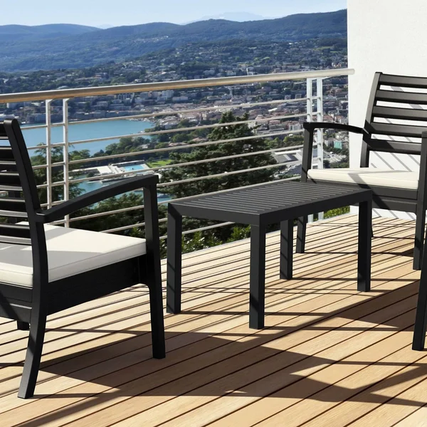 Compamia Ocean Rectangle Coffee Table Black
