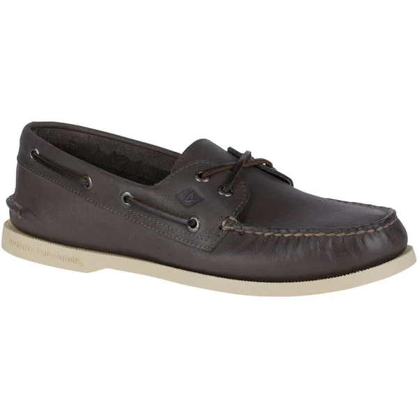 Sperry Men's Authentic Original Cross Lace Boat Shoe - Grey 11 Gray