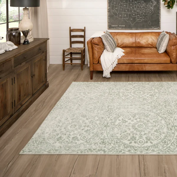 Mohawk Home Juniper Blue 2 ft. 6 in. x 8 ft. Medallion Runner Rug