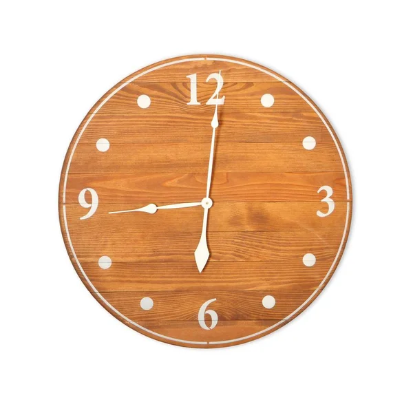 Oversized Light Brown Farmhouse Wall Clock - 30 x 30