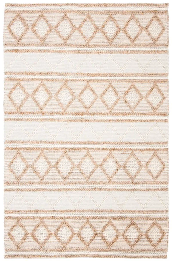 Safavieh NF866A-28 2 ft.-6 in. x 8 ft. Natural Fiber Area Runner Rug Beige & Ivory