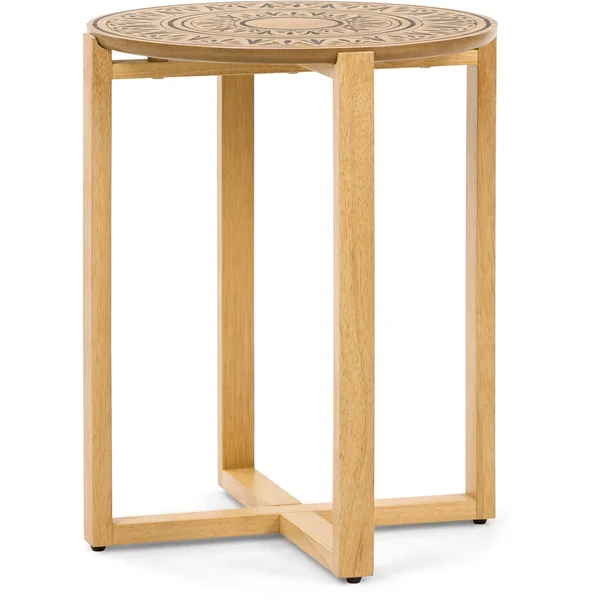 Adore Decor FUTB10103A Dahlia Side Table - Natural