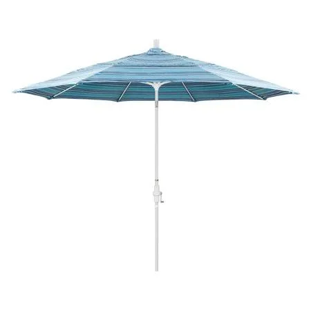 California Umbrella 11 ft. Fiberglass Double Vent Sunbrella Tilt Market Umbrella - Size: 72, Dolce Oasis