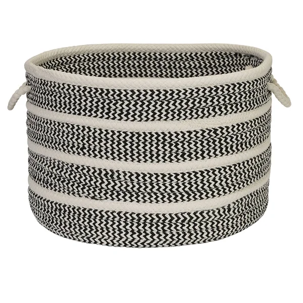 Colonial Mills Poppy Banded Mix Basket, Black