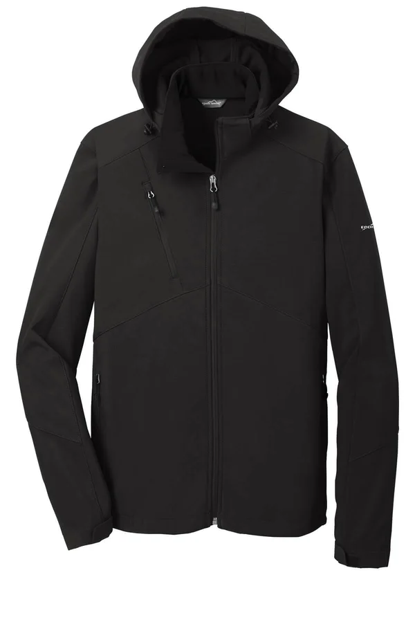 Eddie Bauer EB536 Hooded Soft Shell Parka - Black - XL