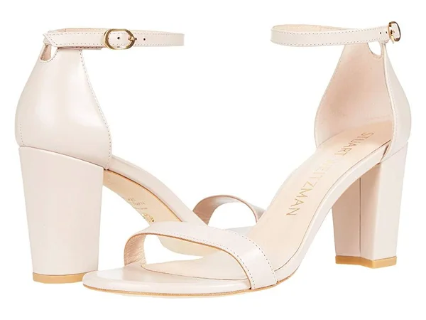 Stuart Weitzman - The Nearlynude Sandal, 8.5 US, Dolce Leather