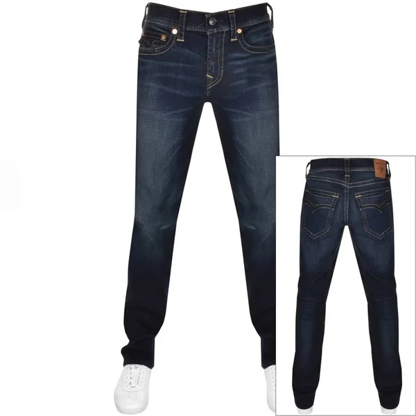True Religion Ricky Relaxed Straight Leg Jeans - Size 30 - Ghkd Dark at Nordstrom Rack