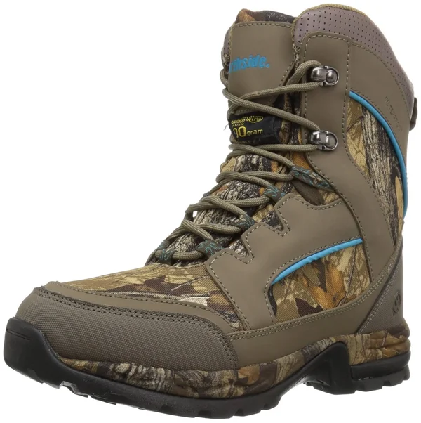 Northside Women & S Woodbury 800G Insulated Hunting Boot - Stone - Aqua