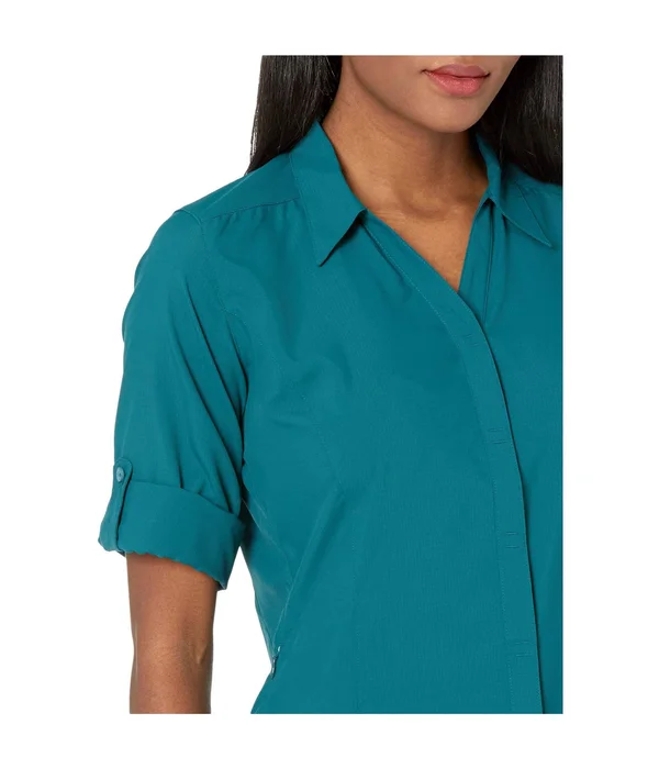 Expedition Chill Stretch 3/4 Sleeve Top Dark Harbor - Xs