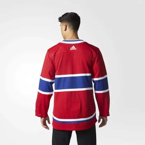Montreal Canadiens Home 252J Adidas NHL Authentic Pro Jersey 56