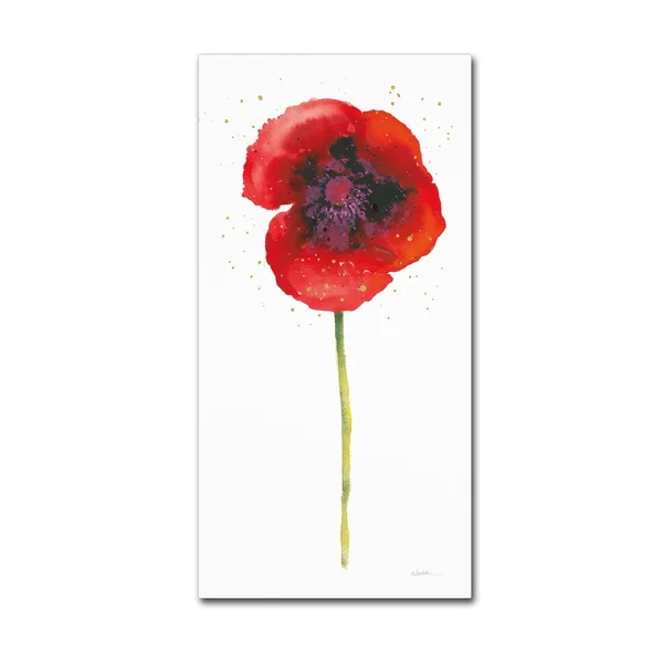 Trademark Fine Art Shirley Novak Splash I with Gold 24x47 Canvas Art, WAP0357-C2447GG