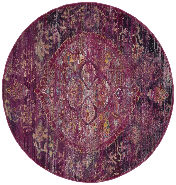 Safavieh Crystal CRS512S 2&2x22 x 9&0x22 Runner Fuchsia, Purple Area Rug