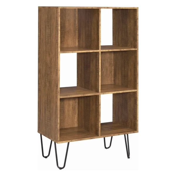Coaster Sheeran Rustic Amber Bookcase