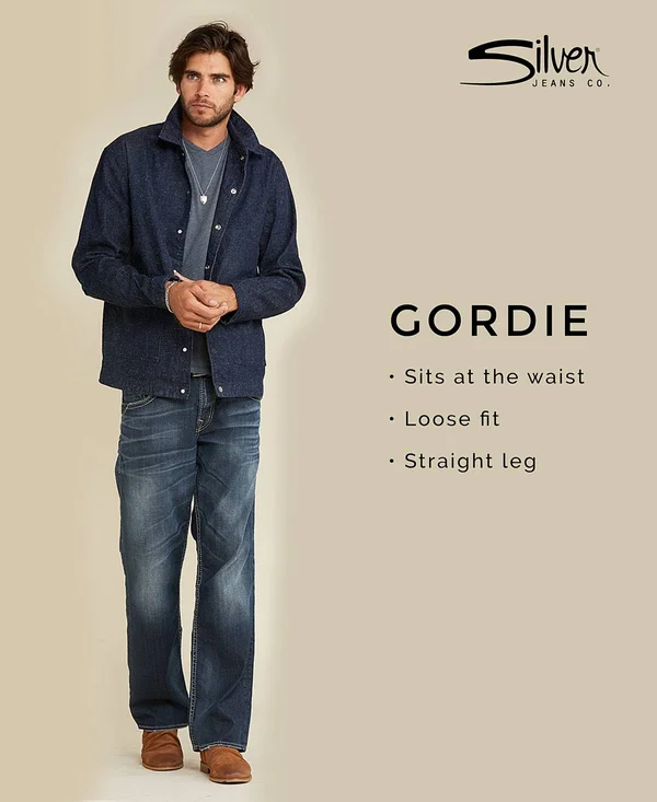 Silver Jeans Co. Men's Gordie Loose Fit Straight Jeans