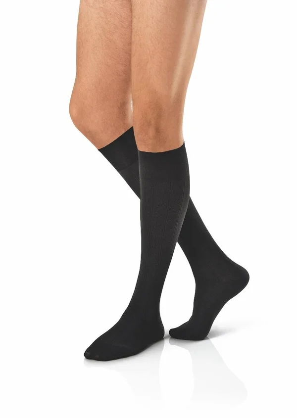 Jobst for Men Casual Knee High Socks - (30-40 mmHg) Khaki - Medium
