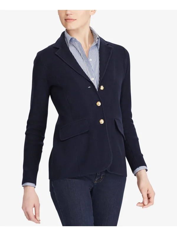 Lauren Ralph Lauren Sweater Blazer - Black Xs