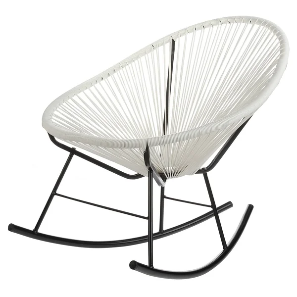 PoliVaz Acapulco Mayan Hammock Rocking Chair, White
